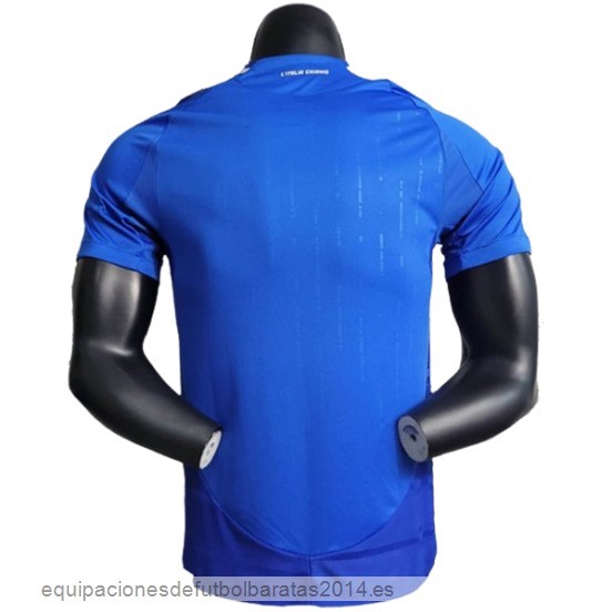 Nuevo 1ª Jugadores Camiseta Italia 2024 Azul Baratas
